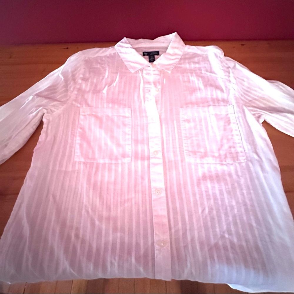 NWT Gap Boyfriend 100% Cotton shirt, size Large